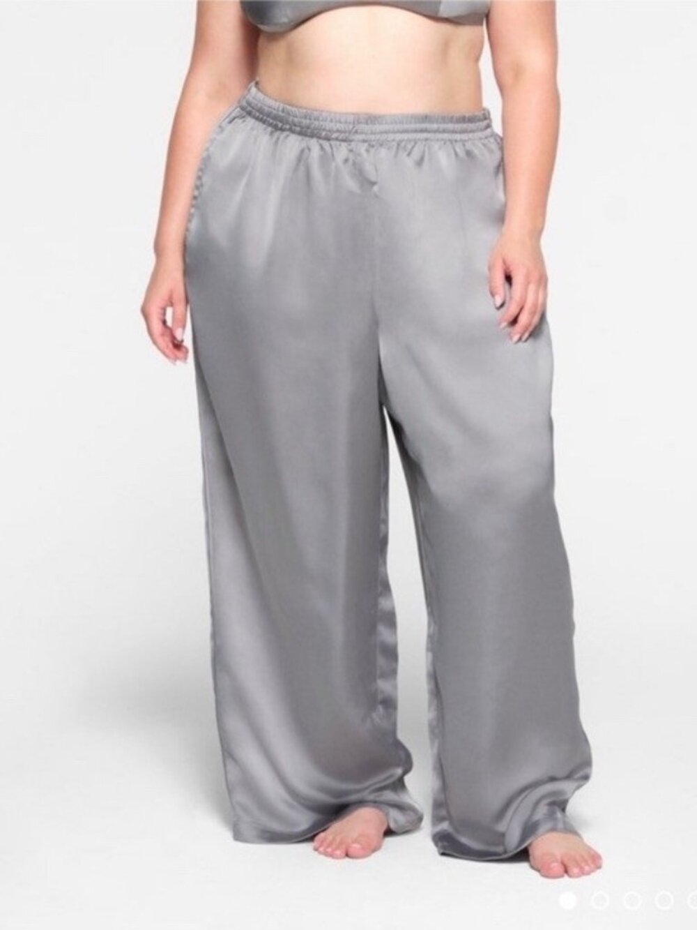 🌸 Skims Silky Sporty Satin Pant | Mirror | XXS | NWT